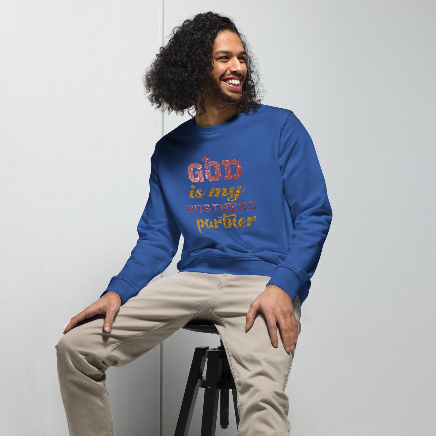 Inspire Me|God is My Business Partner|Unisex Organic Sweatshirt