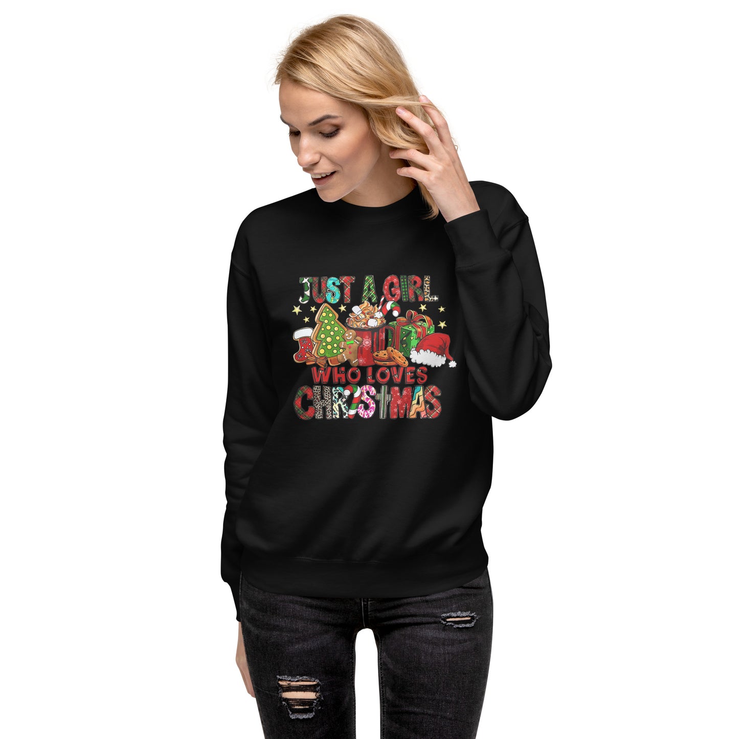 Just A Girl Who Loves Christmas|Unisex Premium Sweatshirt