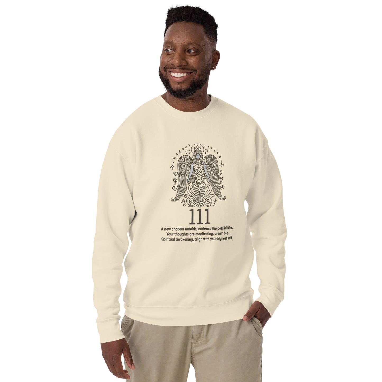 Angel Collection / Angelic - Unisex Sweatshirt / Angel Number 111 Message & Graphics