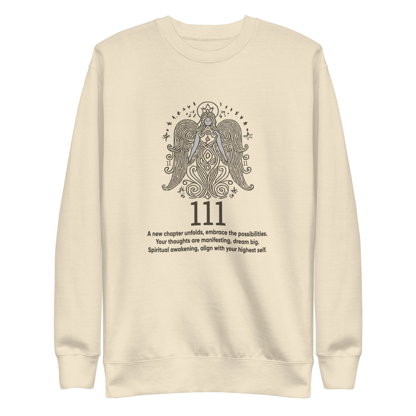 Angel Collection / Angelic - Unisex Sweatshirt / Angel Number 111 Message & Graphics