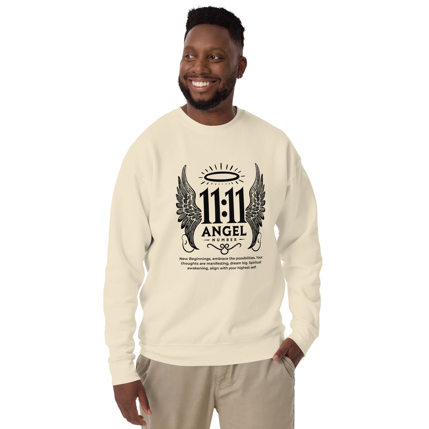 Angel Collection / Angelic - Unisex Sweatshirt / Angel Number 11:11 Message & Graphics