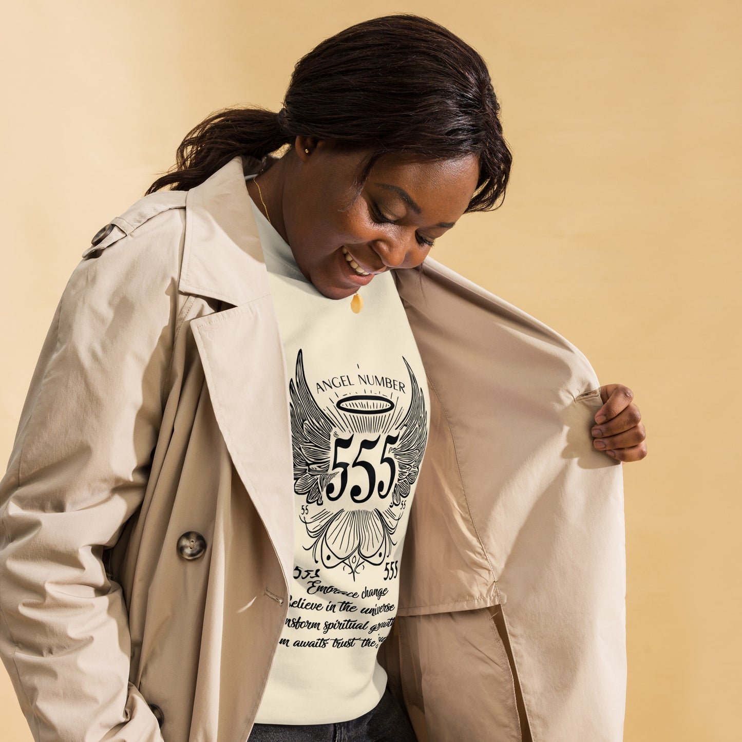 Angel Collection / Angelic - Unisex Sweatshirt / Angel Number 555 Message & Graphics