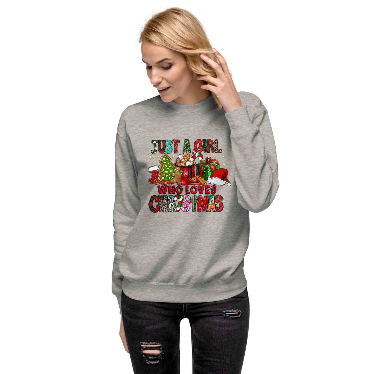Just A Girl Who Loves Christmas|Unisex Premium Sweatshirt