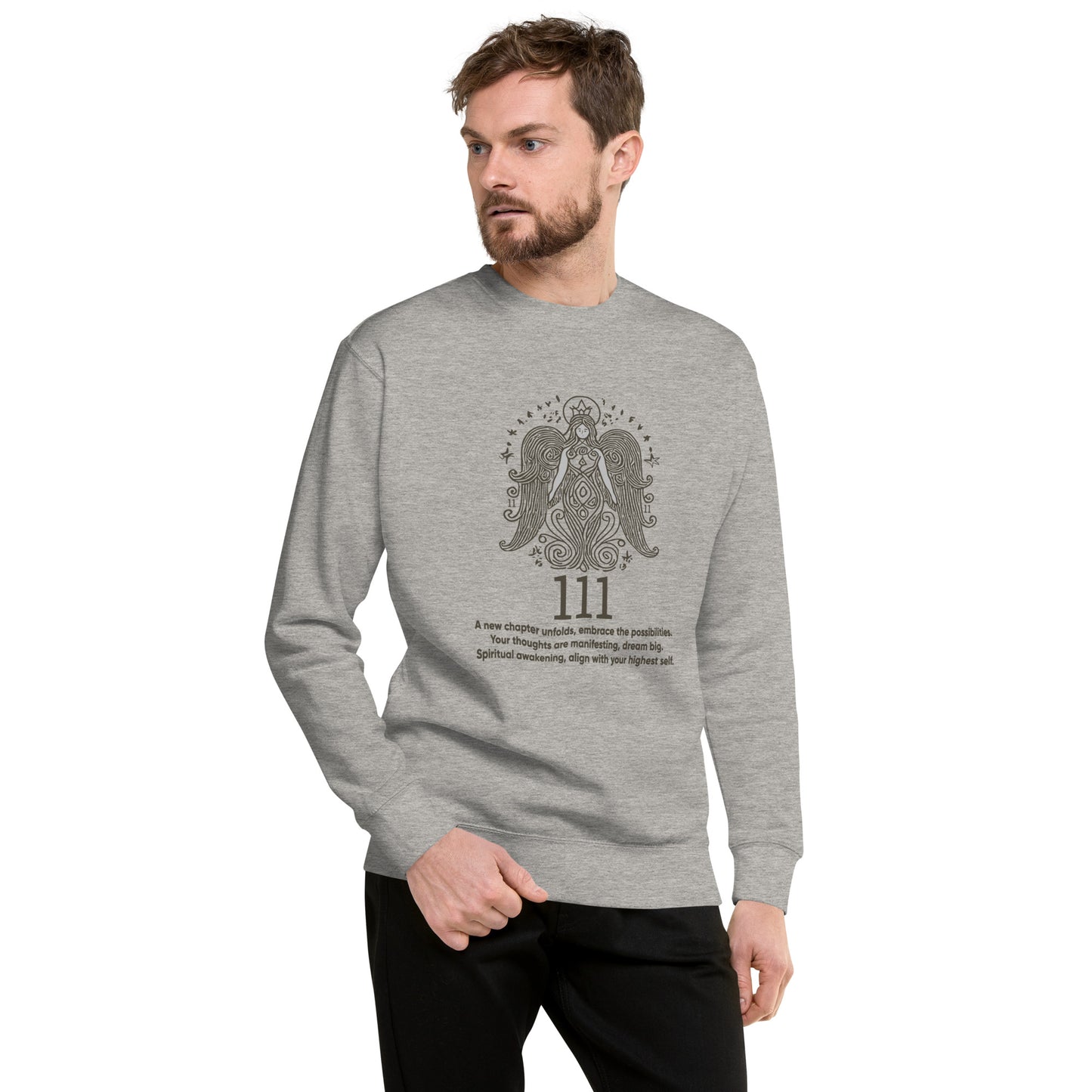 Angel Collection / Angelic - Unisex Sweatshirt / Angel Number 111 Message & Graphics