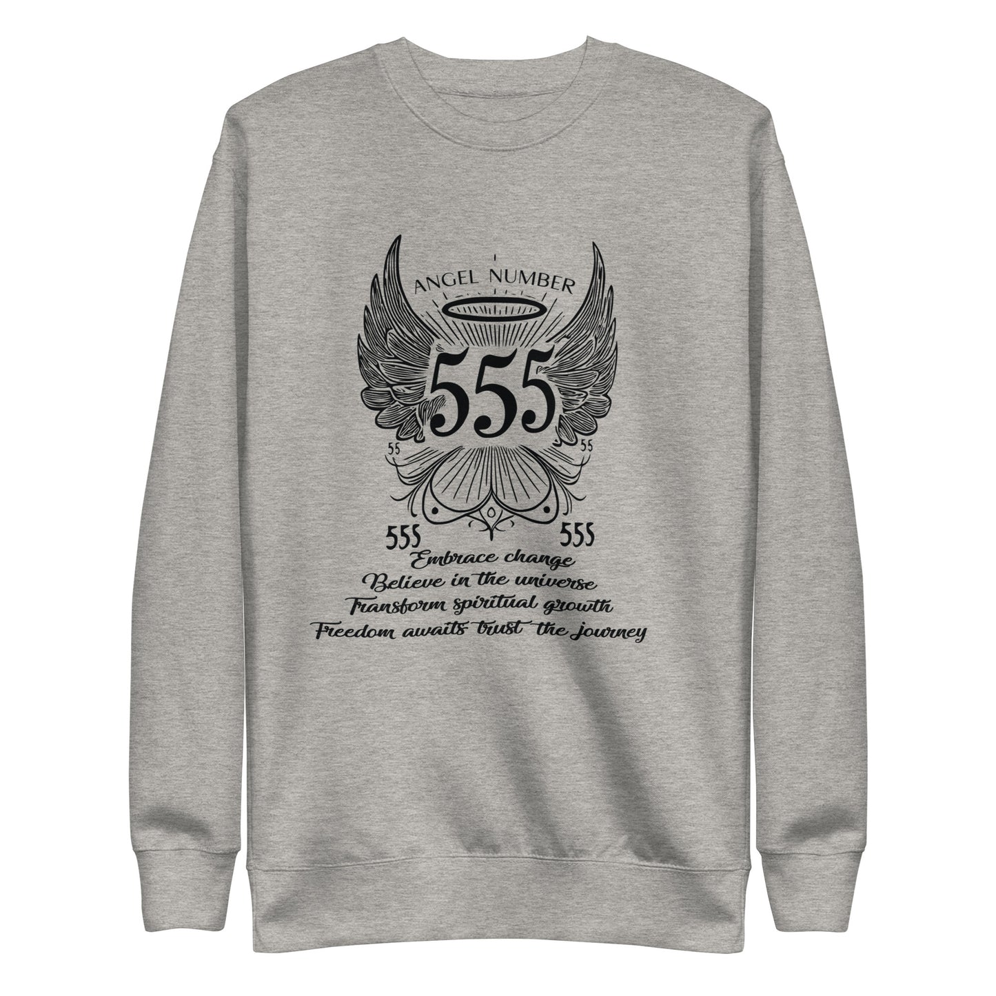 Angel Collection / Angelic - Unisex Sweatshirt / Angel Number 555 Message & Graphics
