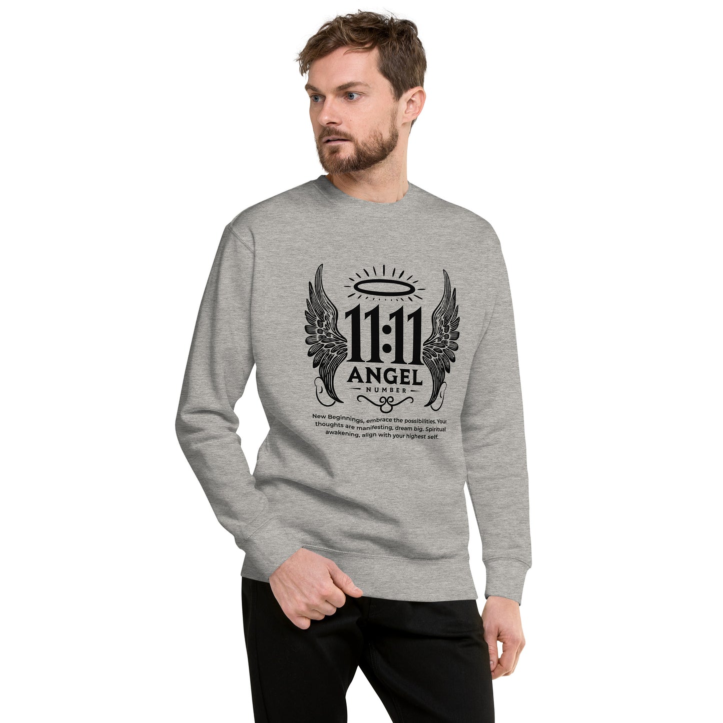 Angel Collection / Angelic - Unisex Sweatshirt / Angel Number 11:11 Message & Graphics