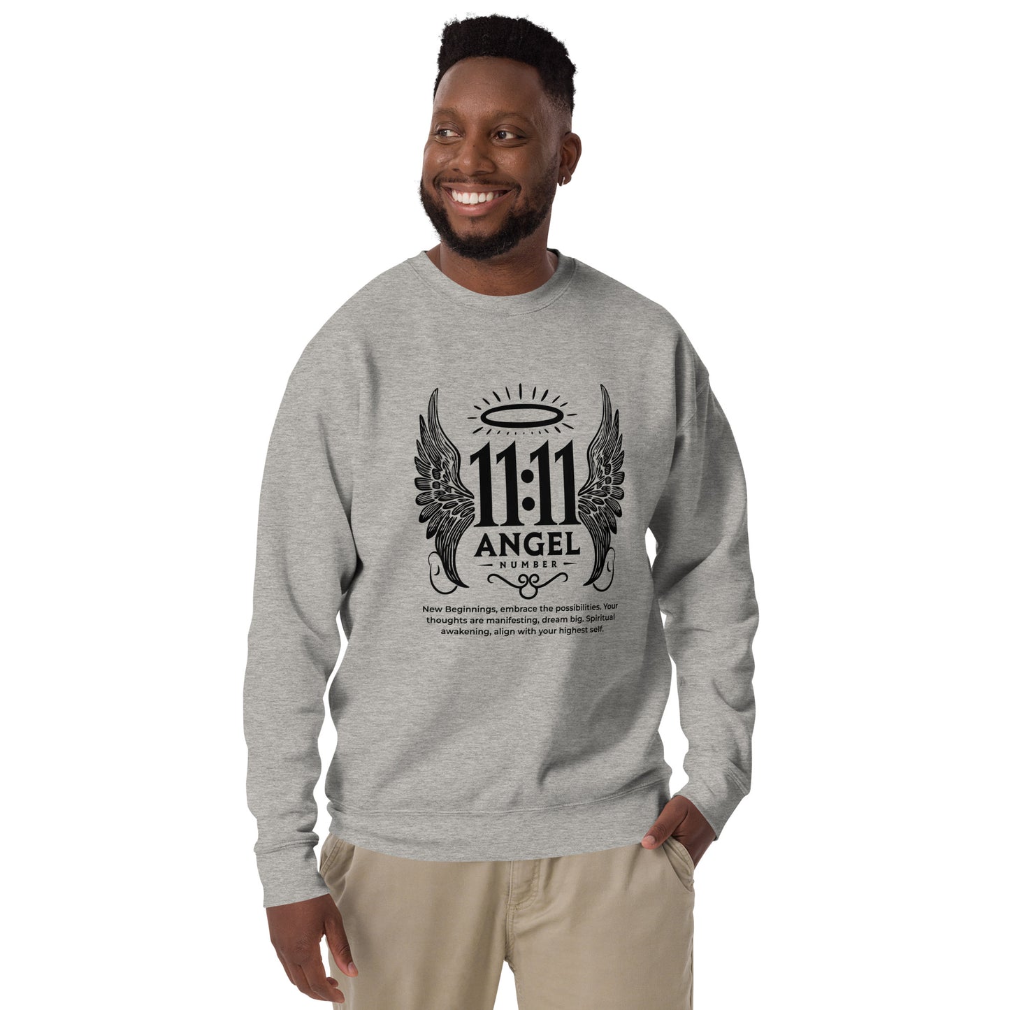 Angel Collection / Angelic - Unisex Sweatshirt / Angel Number 11:11 Message & Graphics