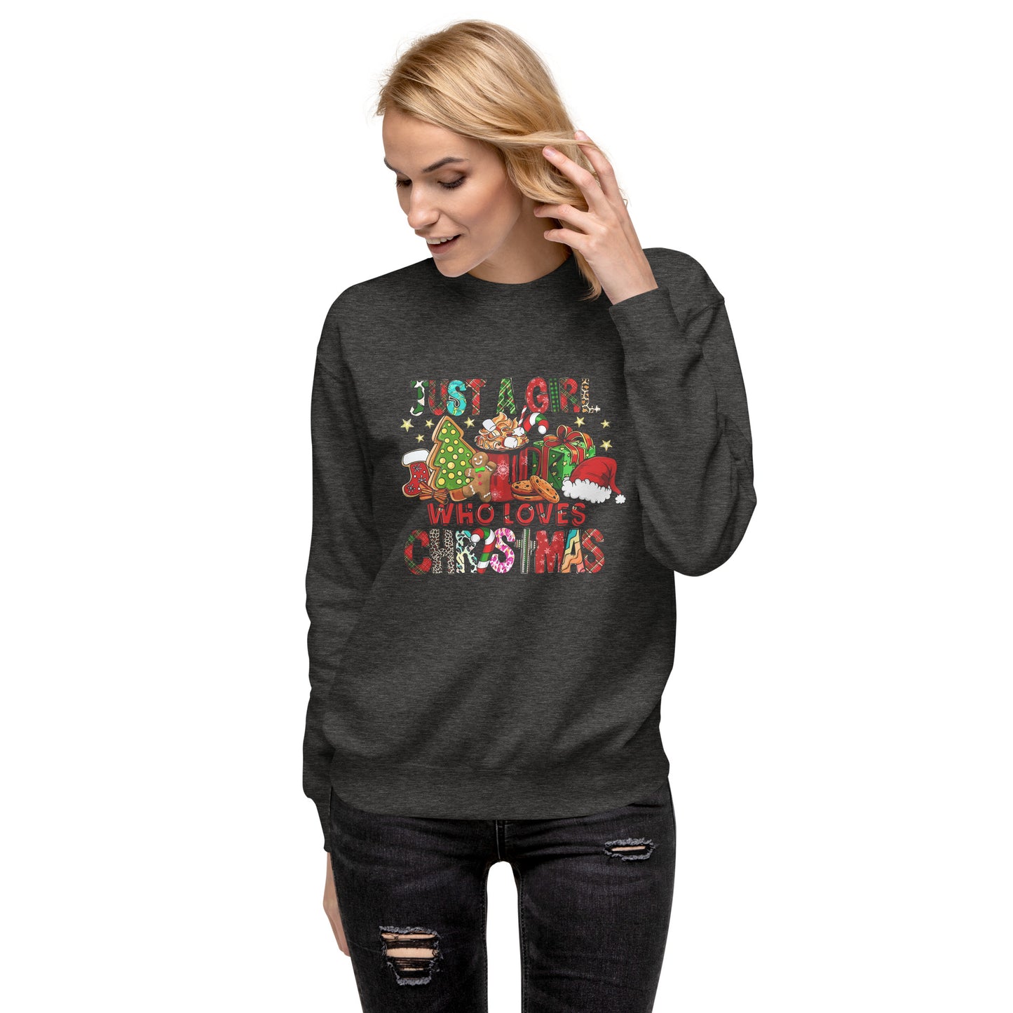 Just A Girl Who Loves Christmas|Unisex Premium Sweatshirt