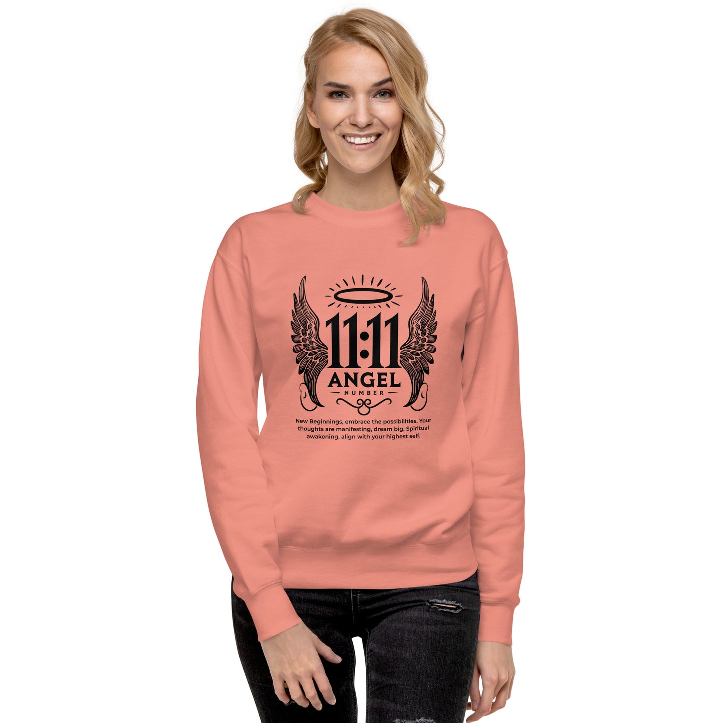 Angel Collection / Angelic - Unisex Sweatshirt / Angel Number 11:11 Message & Graphics