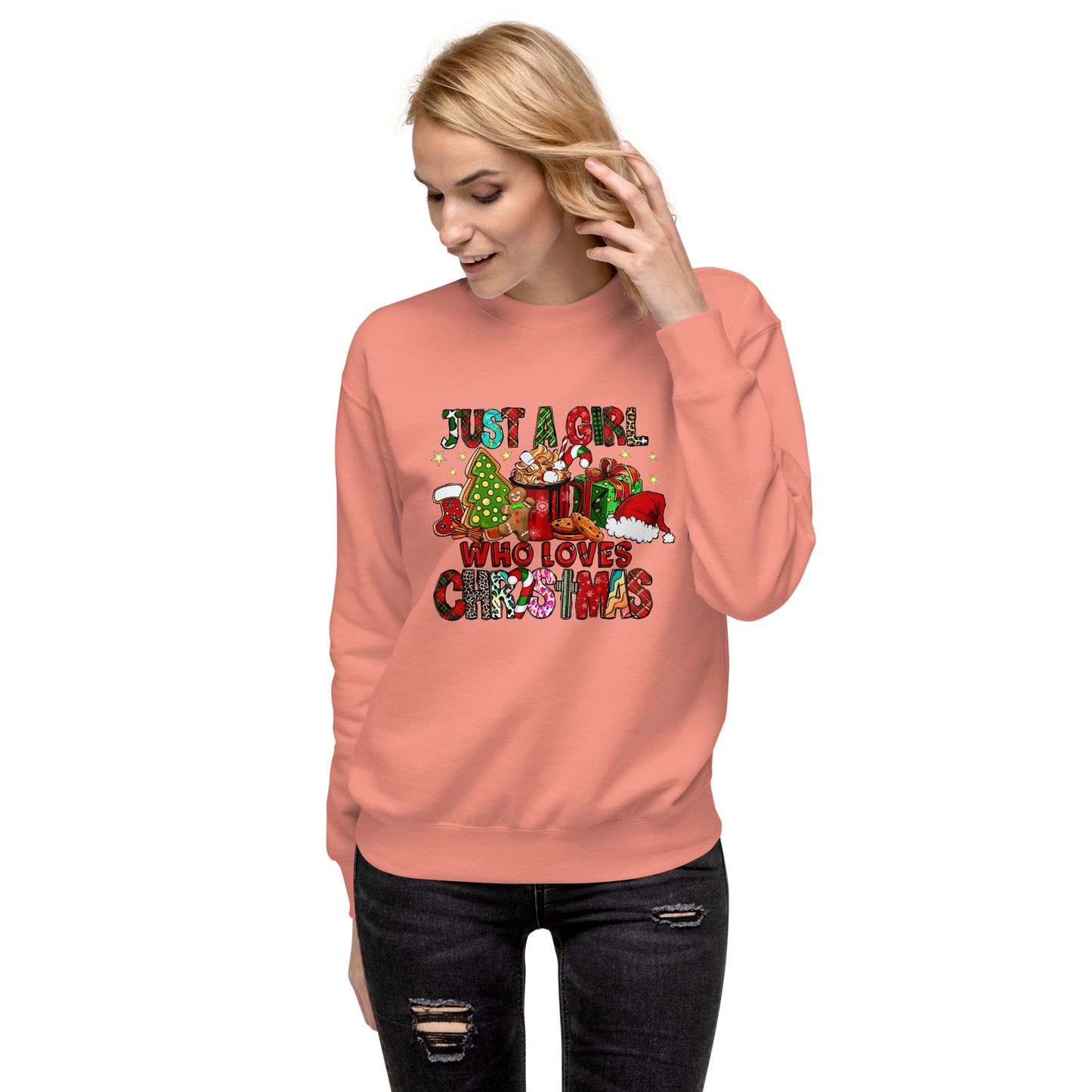 Just A Girl Who Loves Christmas|Unisex Premium Sweatshirt