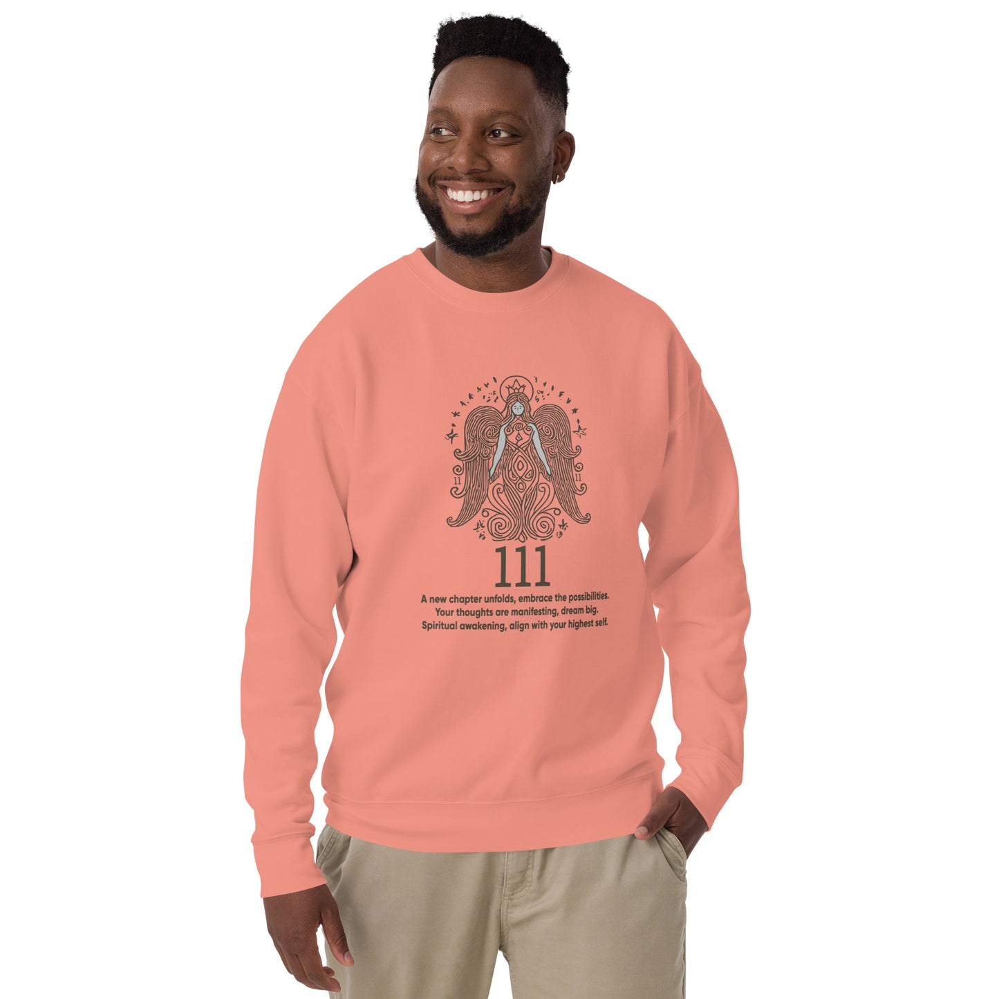Angel Collection / Angelic - Unisex Sweatshirt / Angel Number 111 Message & Graphics