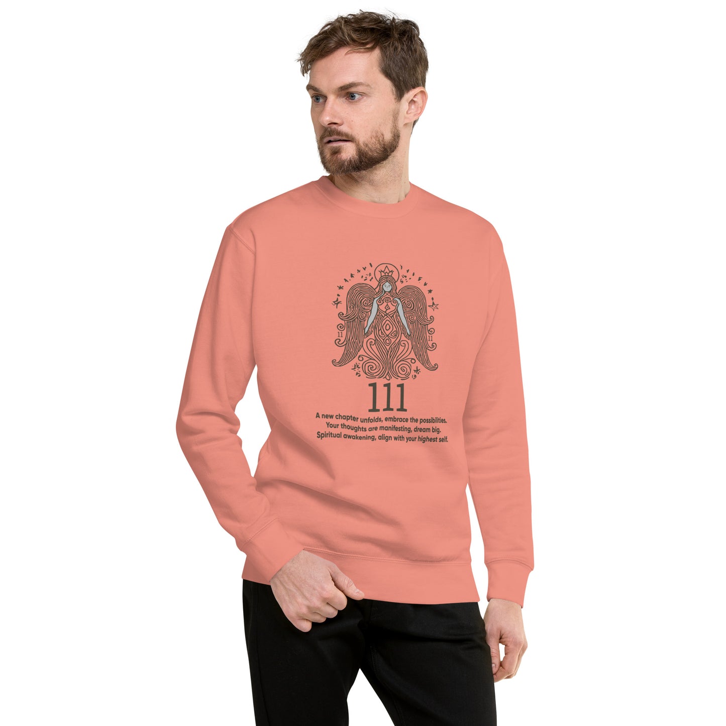 Angel Collection / Angelic - Unisex Sweatshirt / Angel Number 111 Message & Graphics