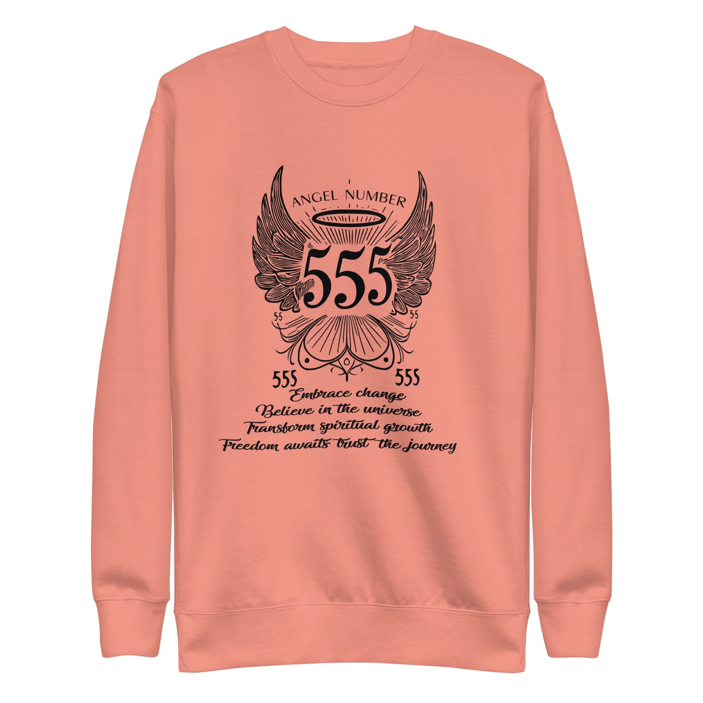 Angel Collection / Angelic - Unisex Sweatshirt / Angel Number 555 Message & Graphics