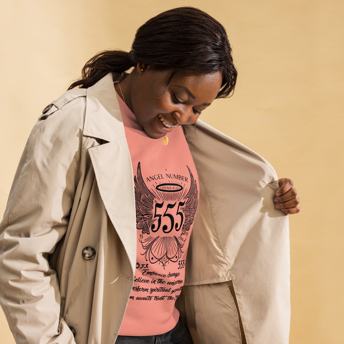 Angel Collection / Angelic - Unisex Sweatshirt / Angel Number 555 Message & Graphics