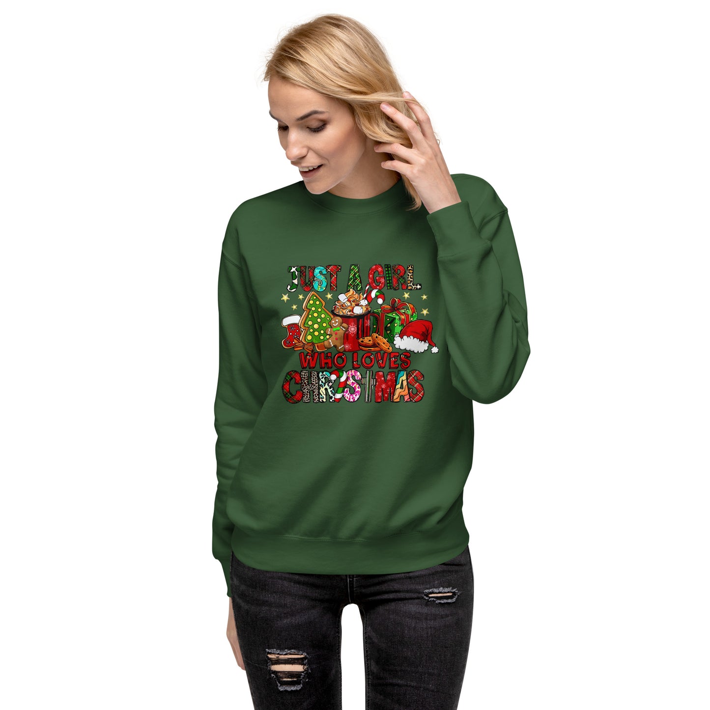Just A Girl Who Loves Christmas|Unisex Premium Sweatshirt