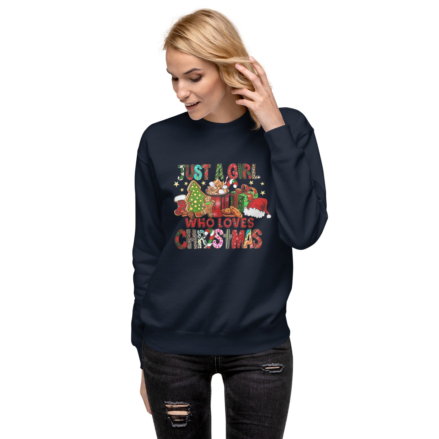Just A Girl Who Loves Christmas|Unisex Premium Sweatshirt