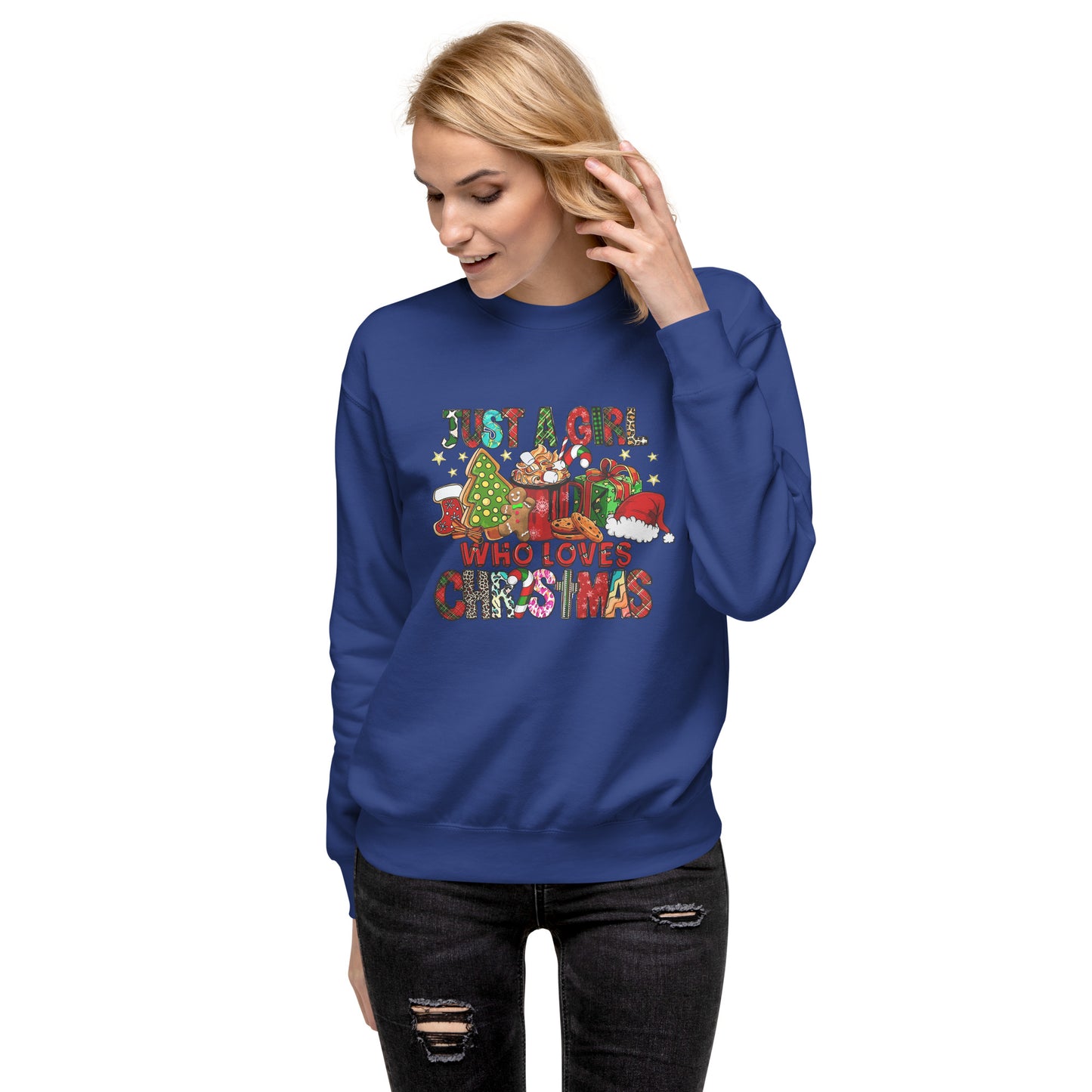 Just A Girl Who Loves Christmas|Unisex Premium Sweatshirt