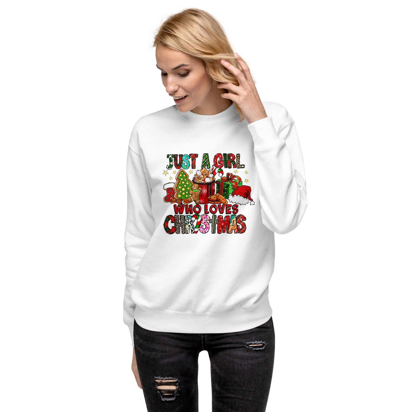 Just A Girl Who Loves Christmas|Unisex Premium Sweatshirt