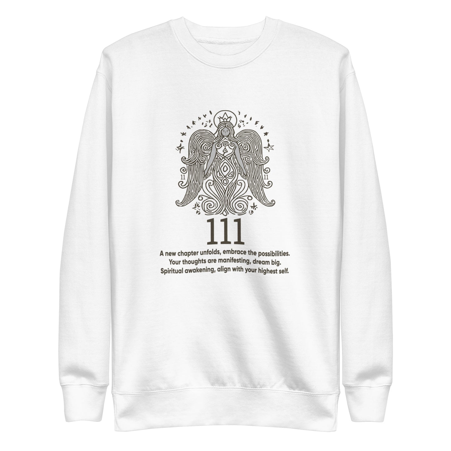 Angel Collection / Angelic - Unisex Sweatshirt / Angel Number 111 Message & Graphics
