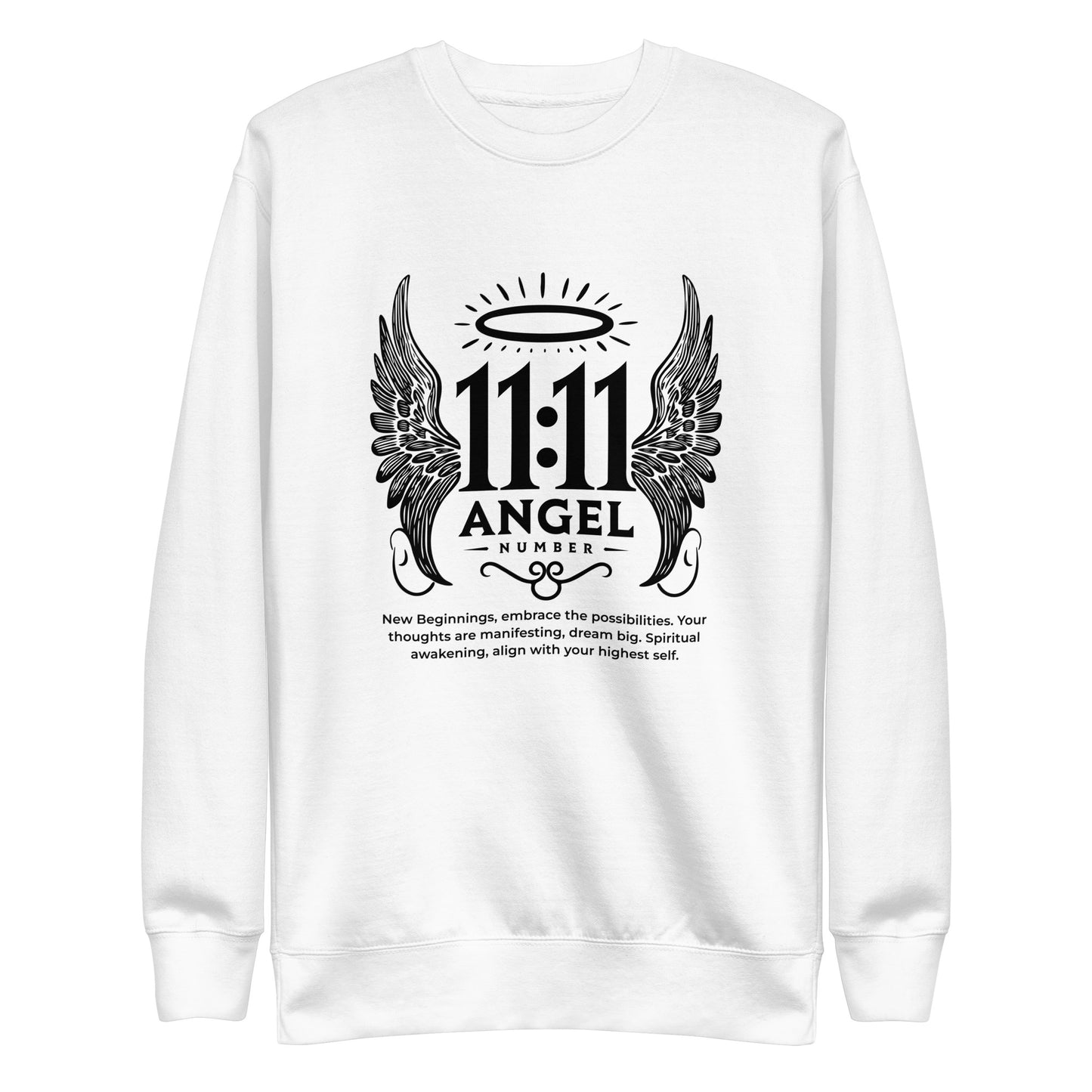 Angel Collection / Angelic - Unisex Sweatshirt / Angel Number 11:11 Message & Graphics