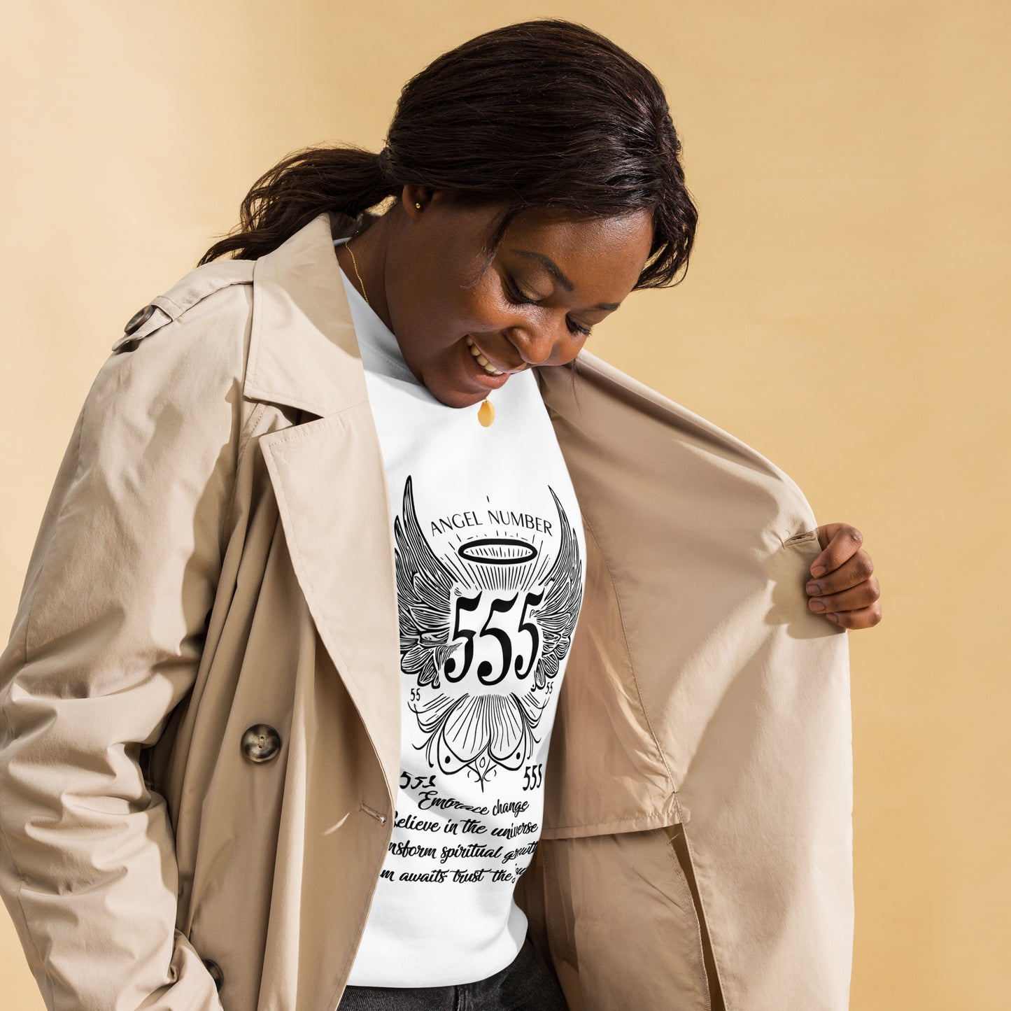 Angel Collection / Angelic - Unisex Sweatshirt / Angel Number 555 Message & Graphics