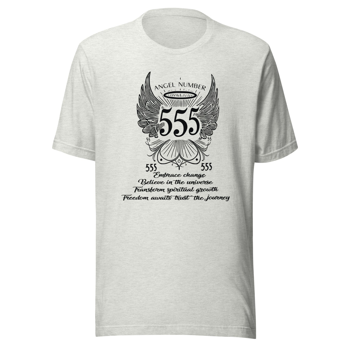 Angel Collection / Angelic - Unisex Tshirt / Angel Number 555 Message & Graphics
