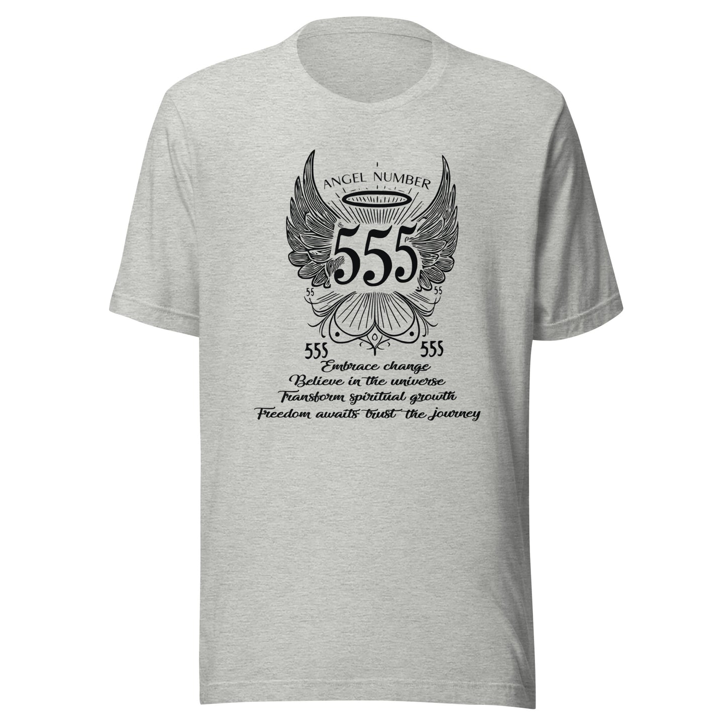 Angel Collection / Angelic - Unisex Tshirt / Angel Number 555 Message & Graphics