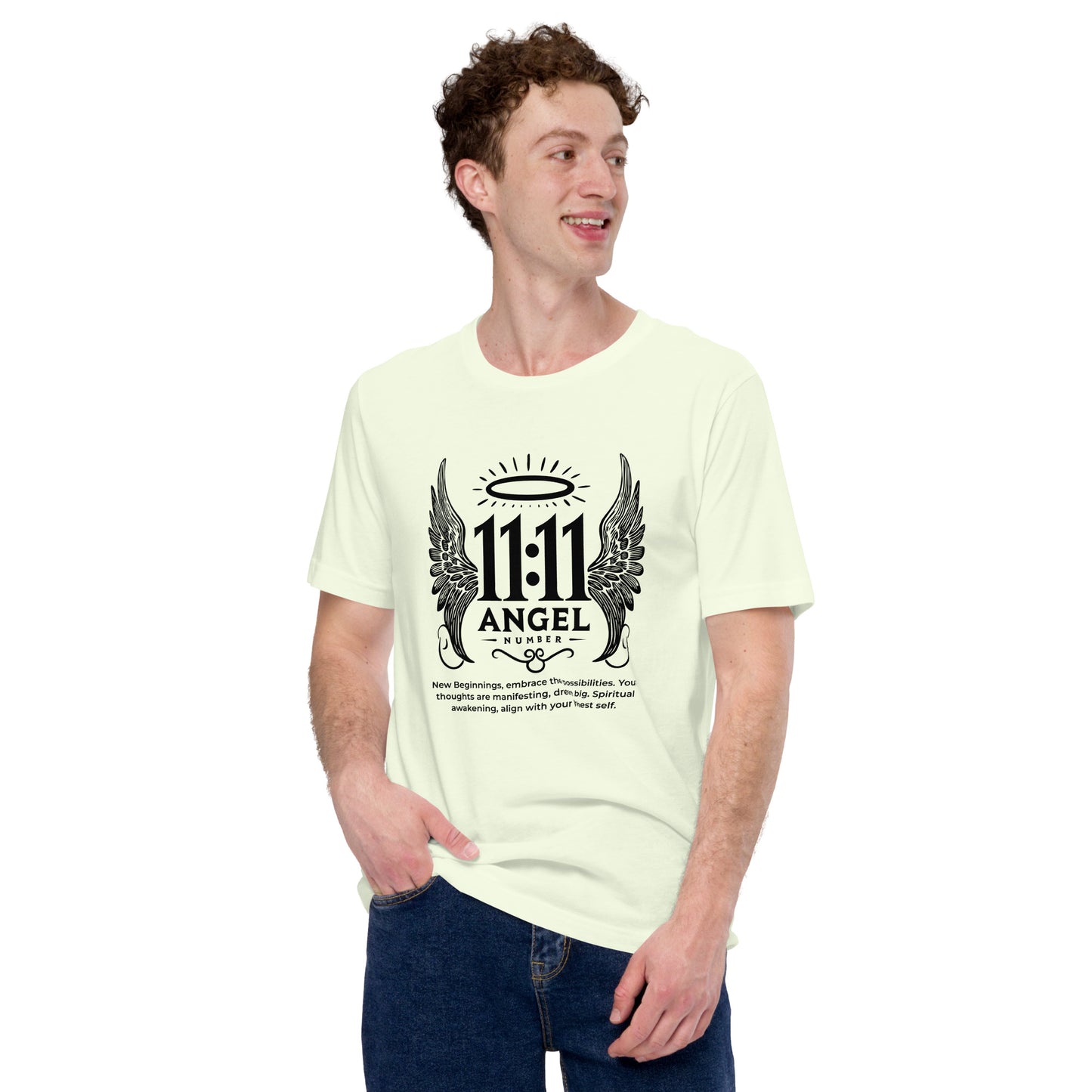 Angel Collection / Angelic - Unisex Tshirt / Angel Number 11:11 Message & Graphics