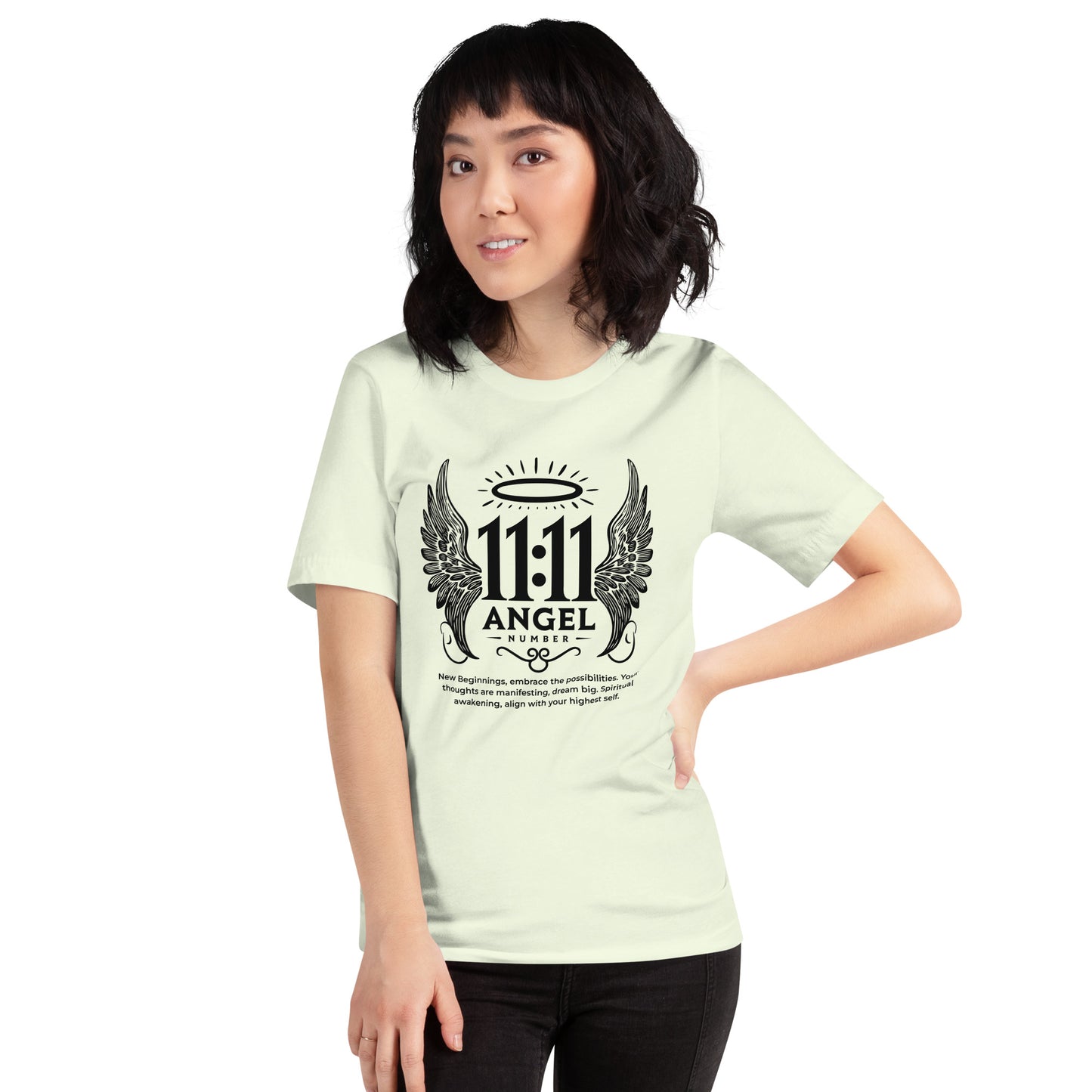Angel Collection / Angelic - Unisex Tshirt / Angel Number 11:11 Message & Graphics