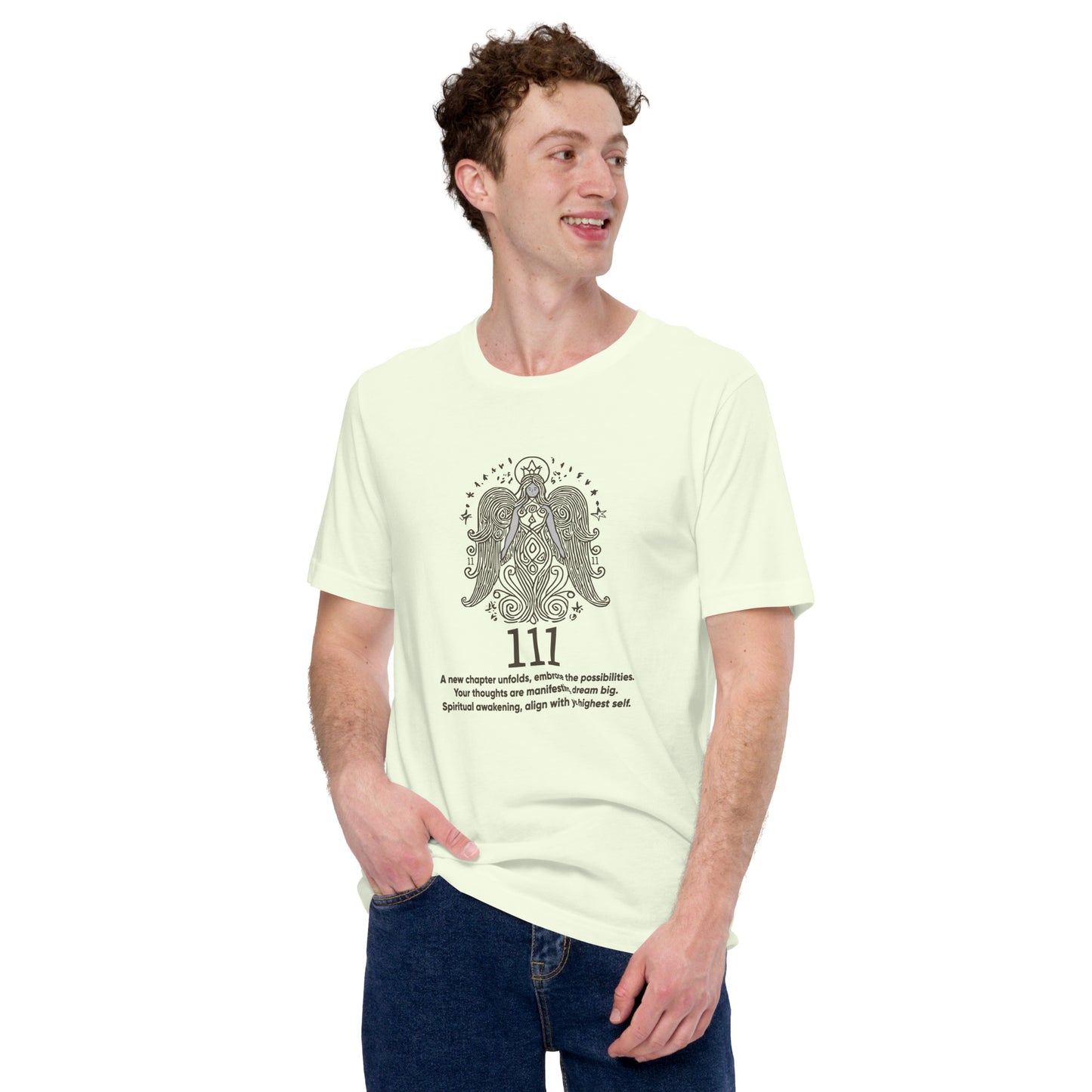 Angel Collection / Angelic - Unisex Tshirt / Angel Number 111 Message & Graphics