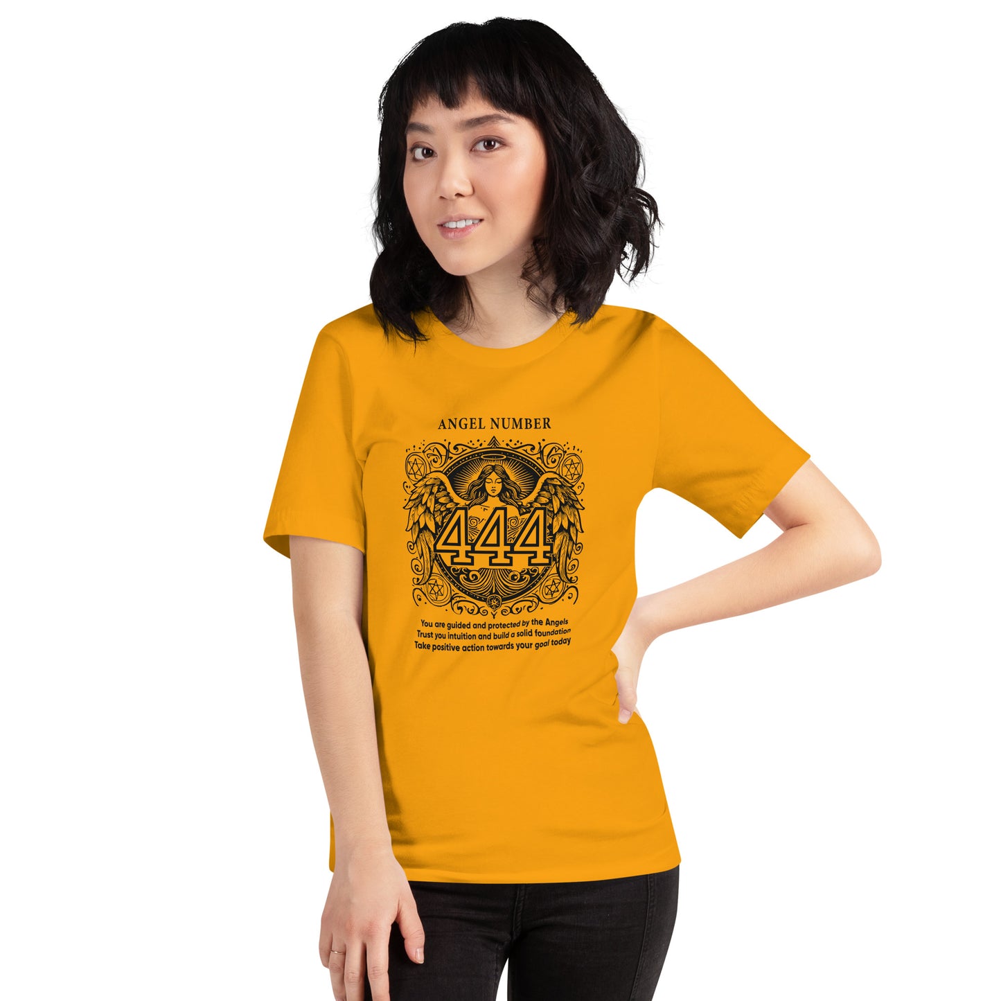 Angel Collection / Angelic - Unisex Tshirt / Angel Number 444 Message & Graphics