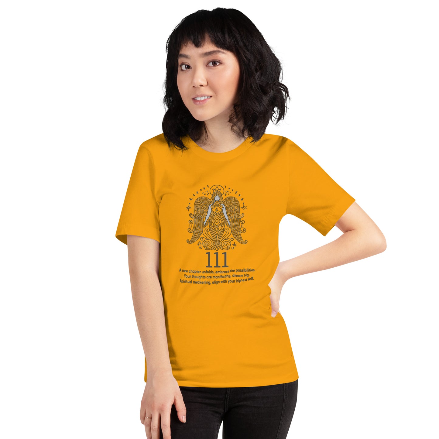 Angel Collection / Angelic - Unisex Tshirt / Angel Number 111 Message & Graphics