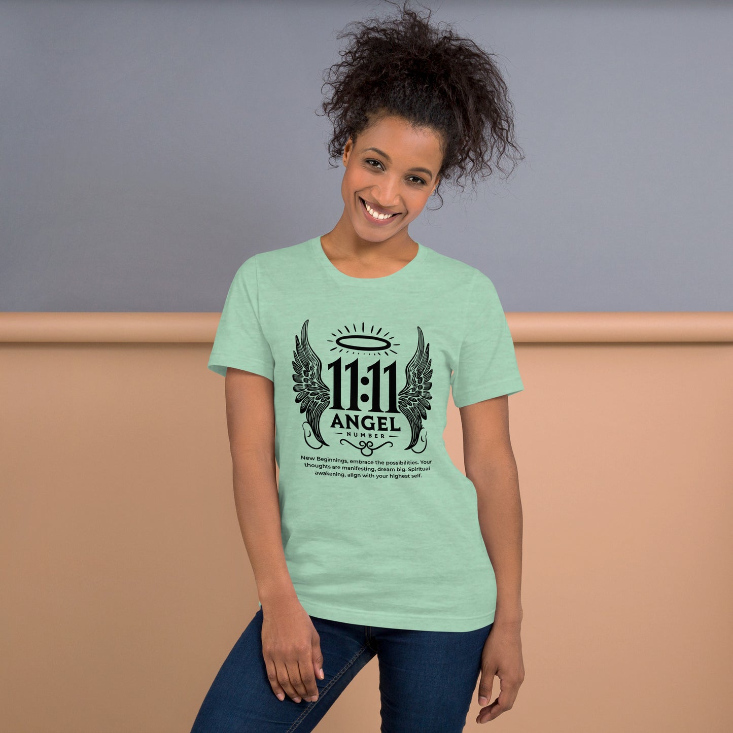 Angel Collection / Angelic - Unisex Tshirt / Angel Number 11:11 Message & Graphics