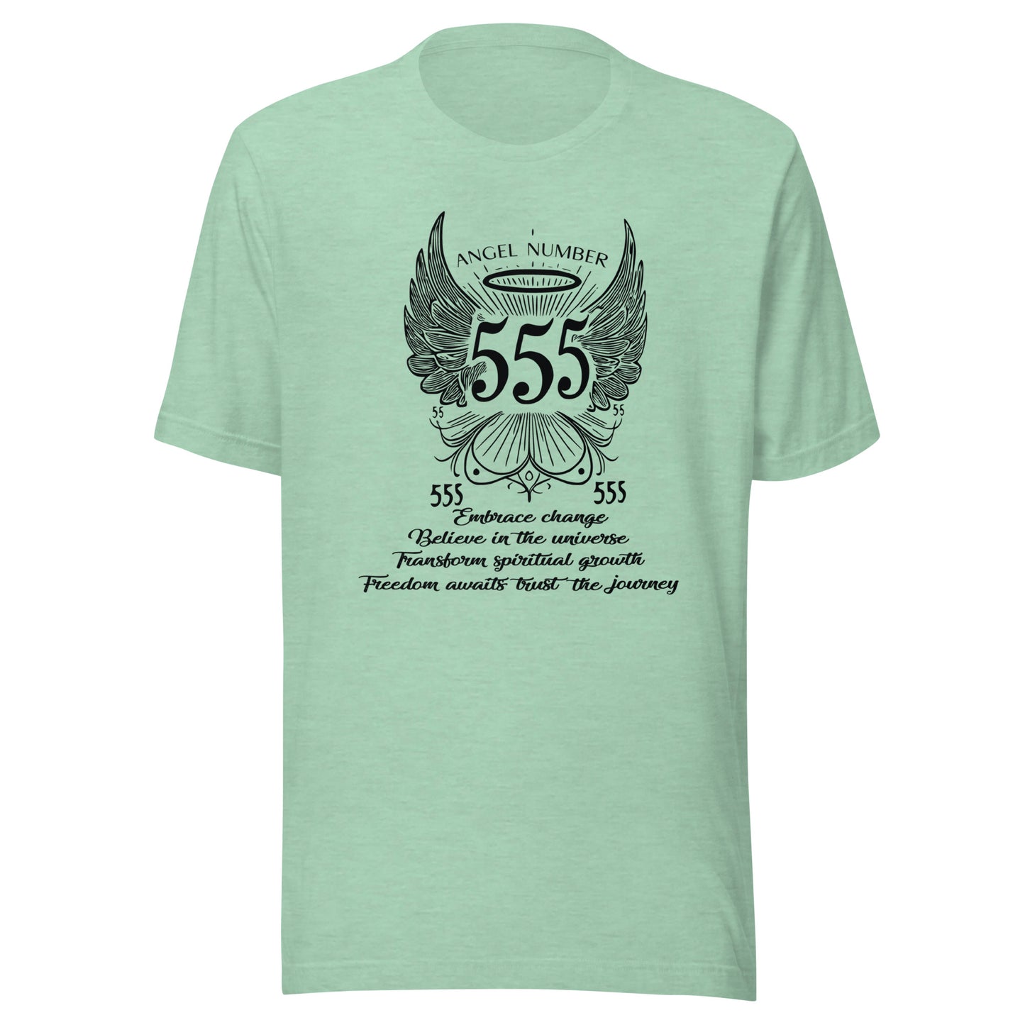 Angel Collection / Angelic - Unisex Tshirt / Angel Number 555 Message & Graphics