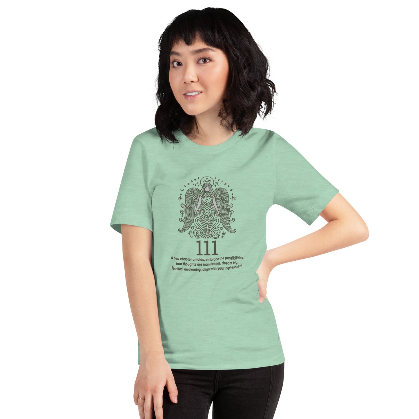 Angel Collection / Angelic - Unisex Tshirt / Angel Number 111 Message & Graphics