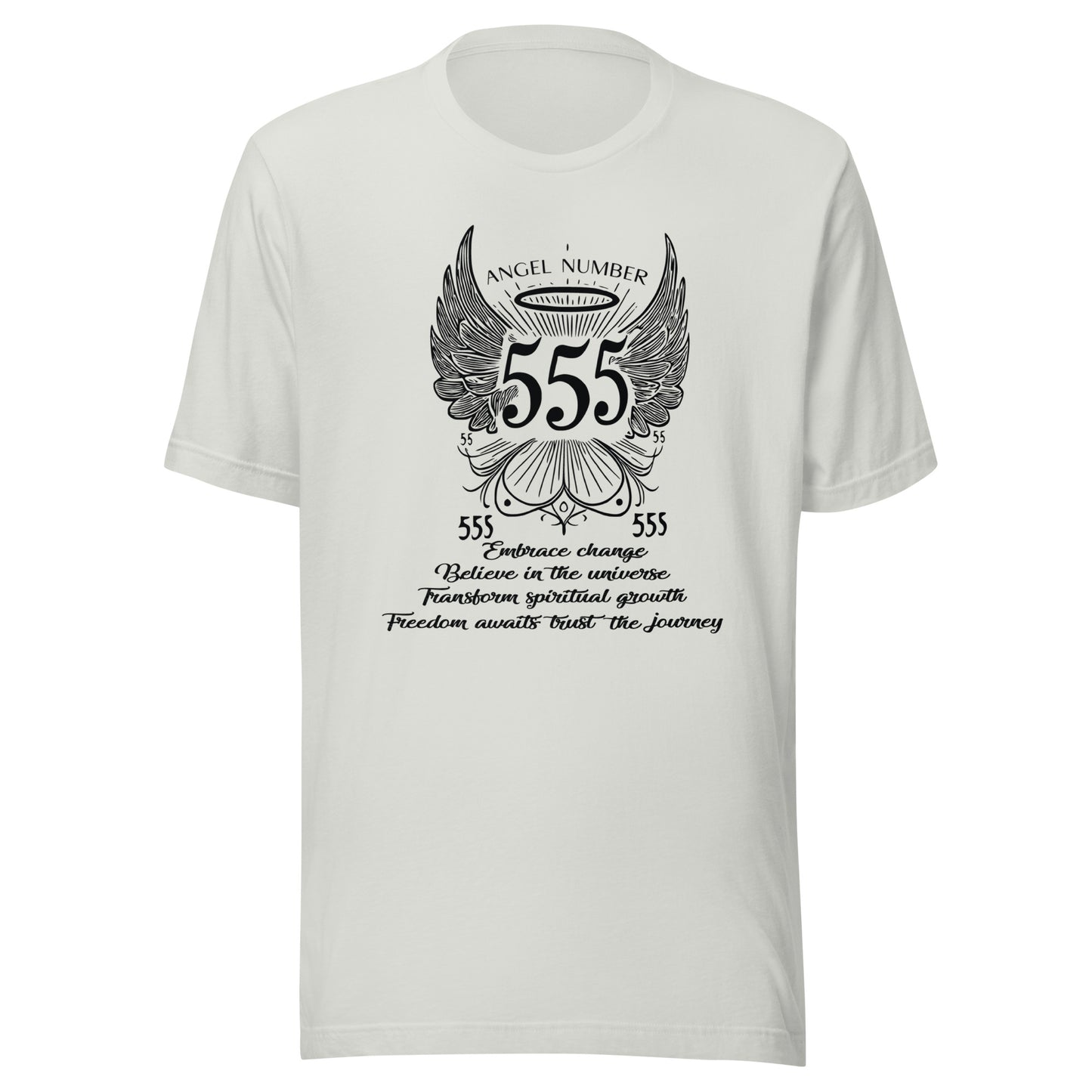 Angel Collection / Angelic - Unisex Tshirt / Angel Number 555 Message & Graphics