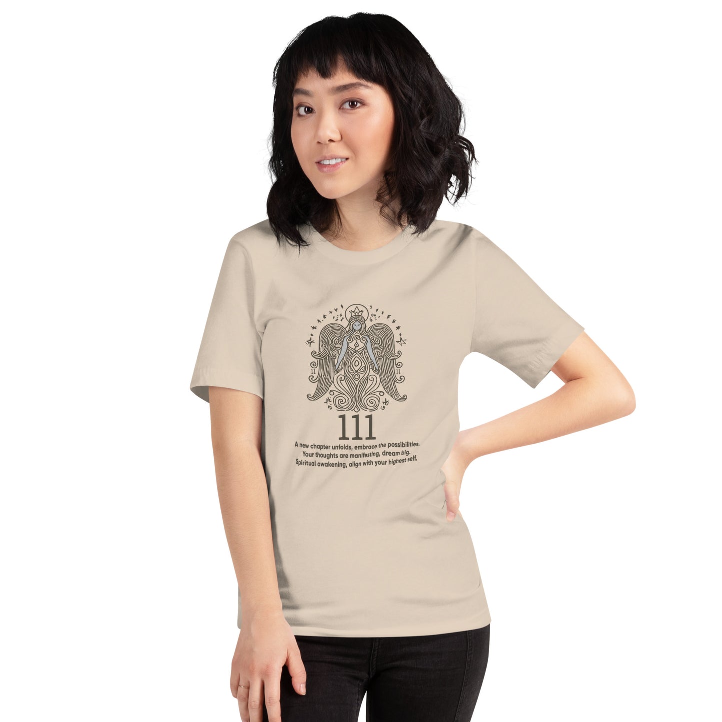 Angel Collection / Angelic - Unisex Tshirt / Angel Number 111 Message & Graphics