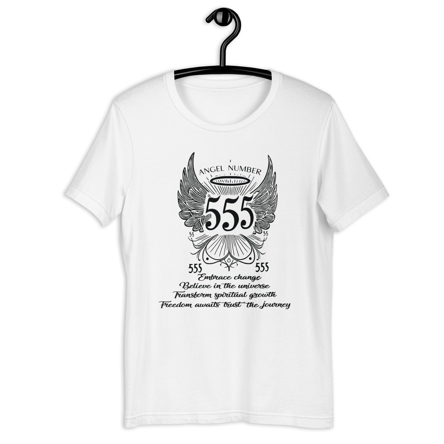Angel Collection / Angelic - Unisex Tshirt / Angel Number 555 Message & Graphics