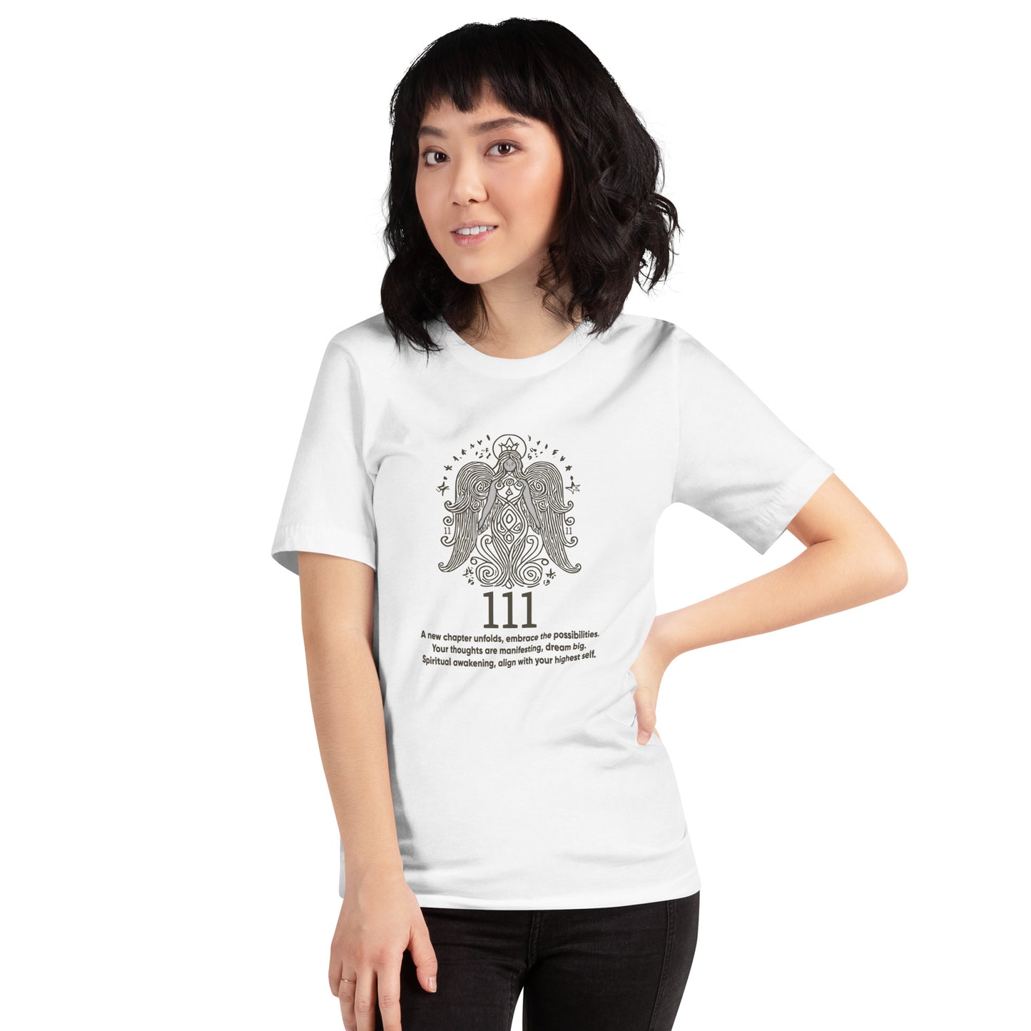 Angel Collection / Angelic - Unisex Tshirt / Angel Number 111 Message & Graphics