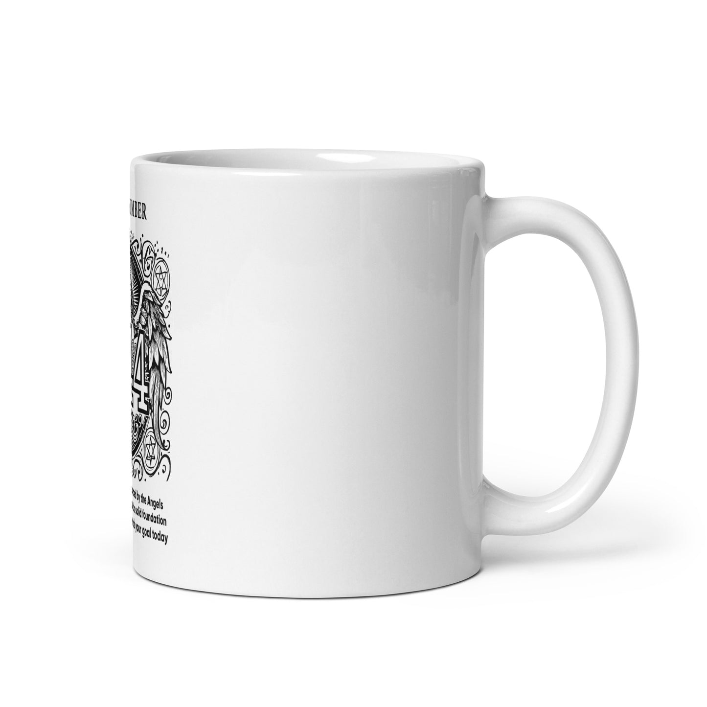 Angel Collection/Angelic - Coffee Cup/Angel Number 444 Message & Graphics
