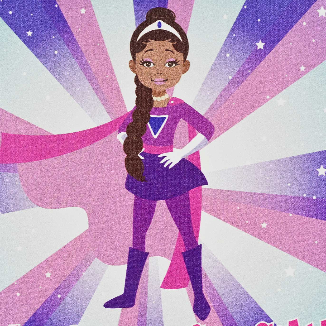 Girls Canvas Wall Art | Beautiful Me | SuperNova | I Am Super Special