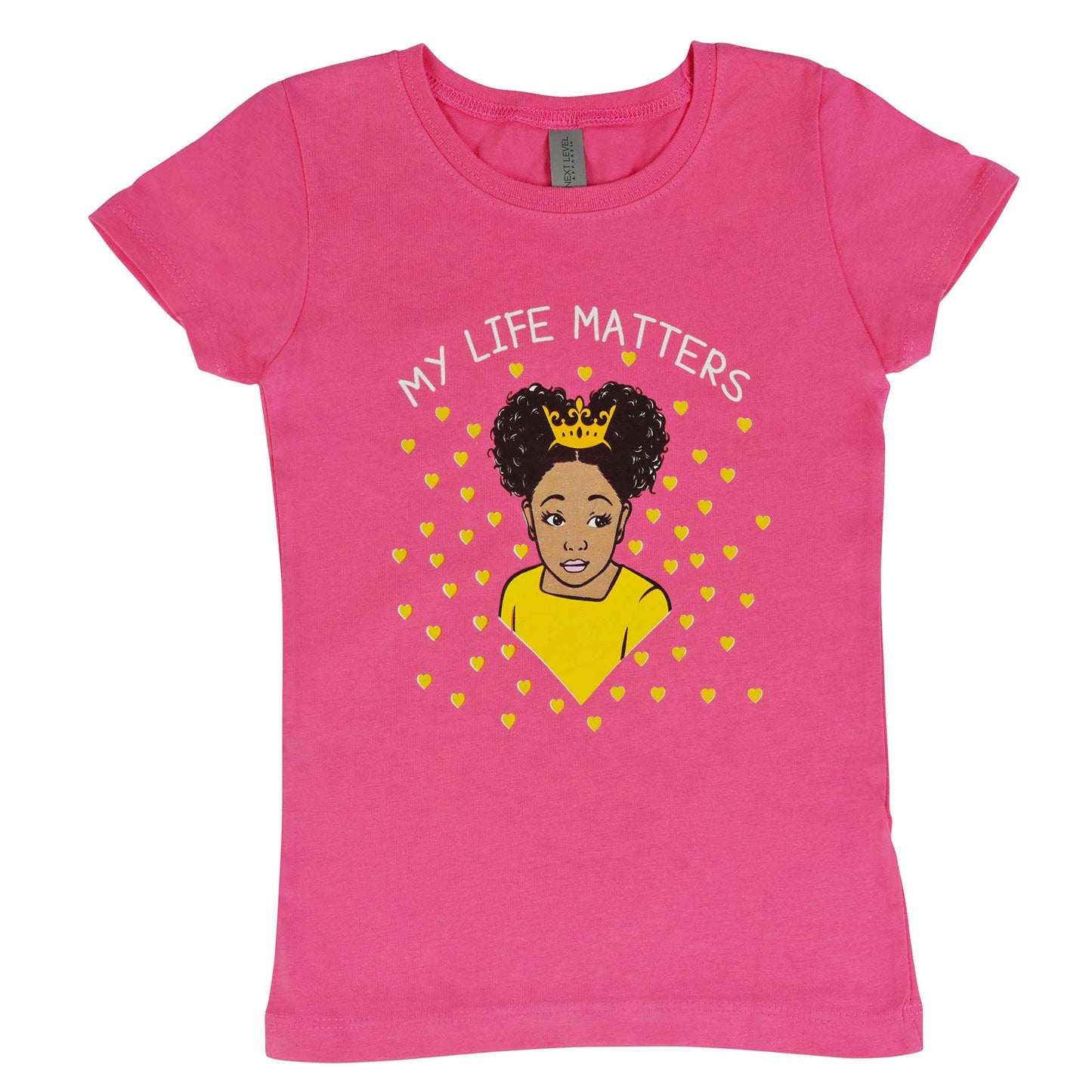 Shirts For Girls | Beautiful Me | Infinity | My Life Matters | Little Yellow Hearts