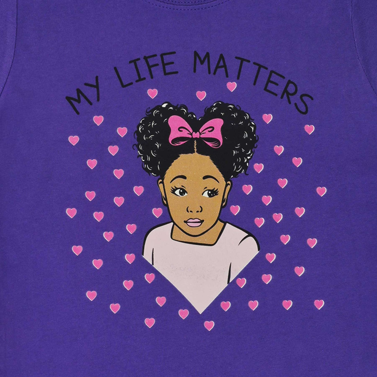 Shirts For Girls | Beautiful Me | Infinity | My Life Matters | Little Pink Hearts