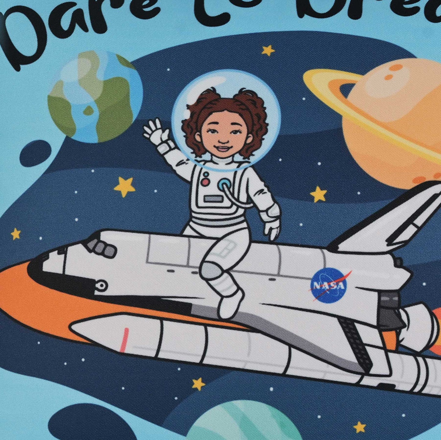 Girls Throw Pillows | Rocket Girl | Dare to Dream