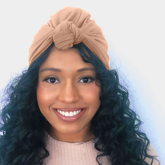 Pre-Tied Knot Tan Turban | Ayana