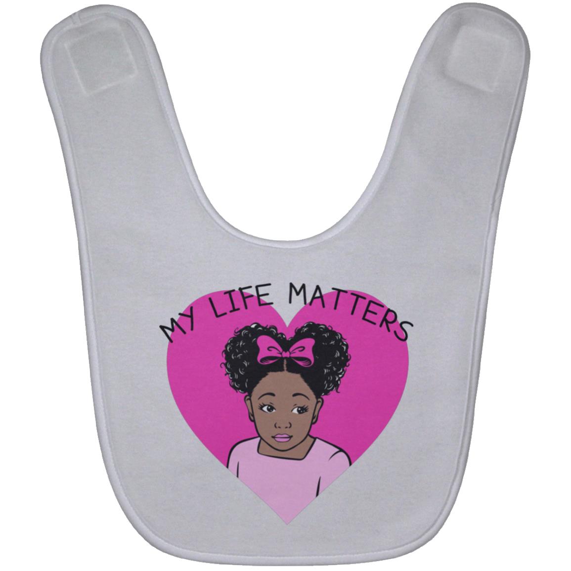 Beautiful Me | Baby Bib | My Life Matters | Big Pink Heart
