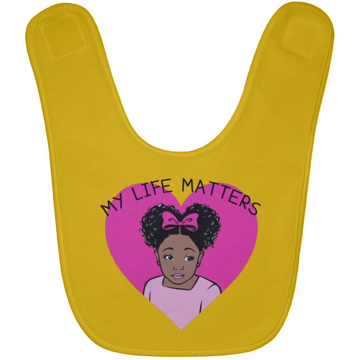 Beautiful Me | Baby Bib | My Life Matters | Big Pink Heart