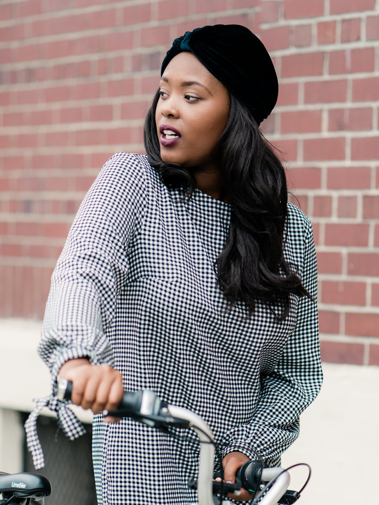 Turban: Zoe | Velvet Turban with Detachable Bow | Linda Christen Designs