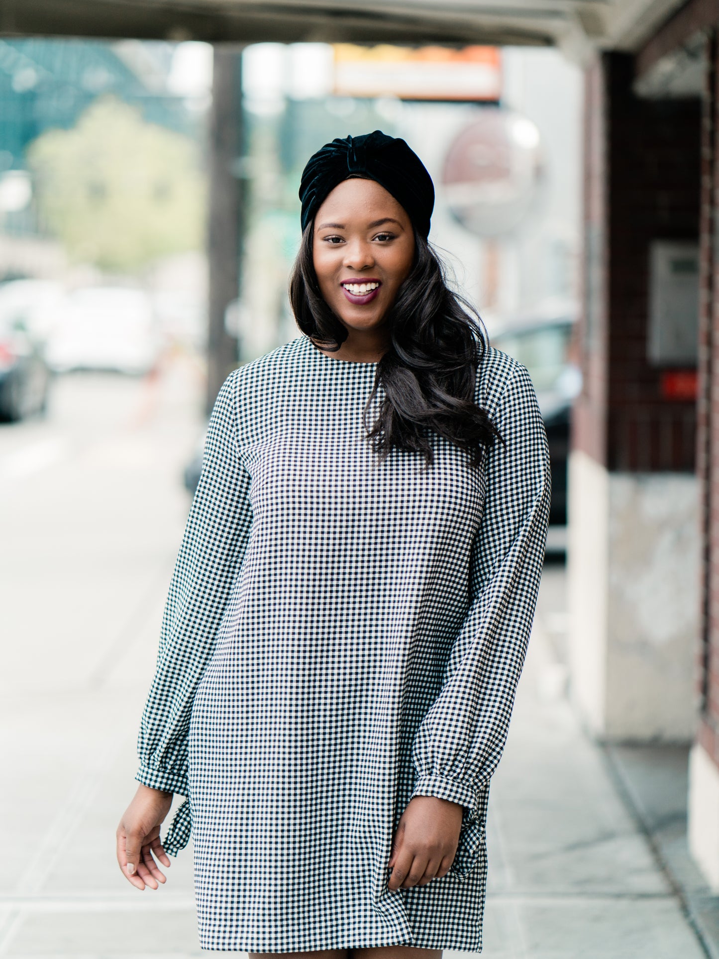 Turban: Zoe | Velvet Turban with Detachable Bow | Linda Christen Designs