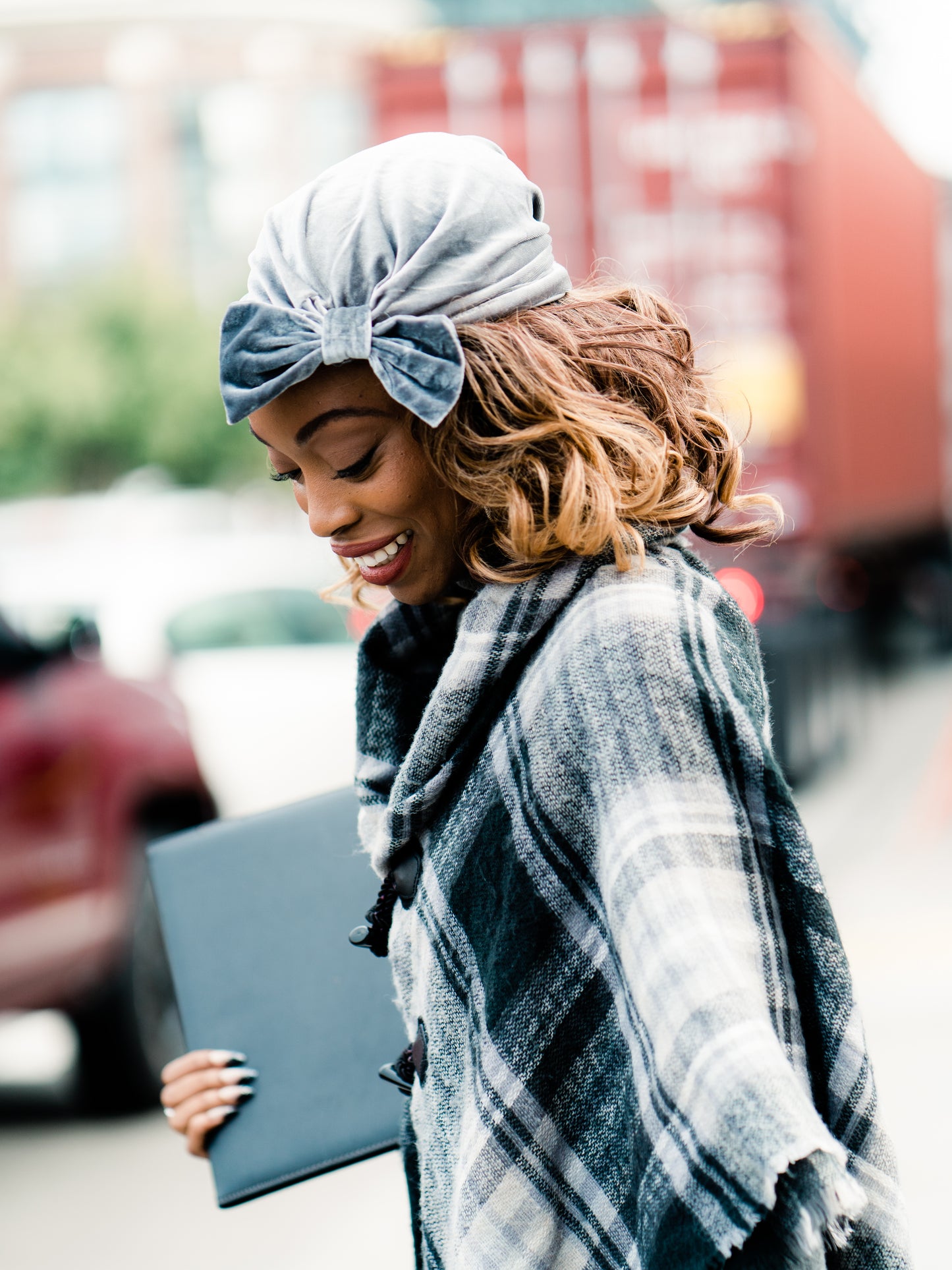 Turban: Zoe | Velvet Turban with Detachable Bow | Linda Christen Designs